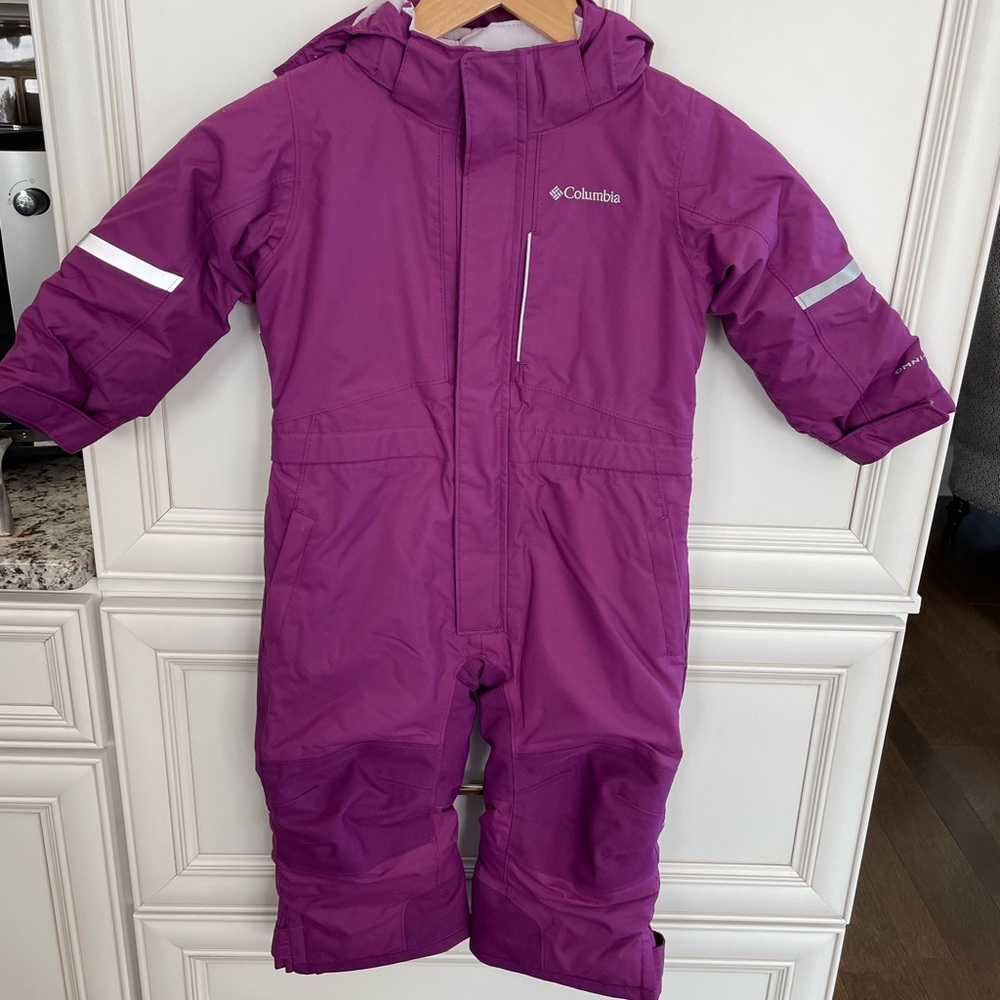 Columbia, snow suit. Size 3T. Purple